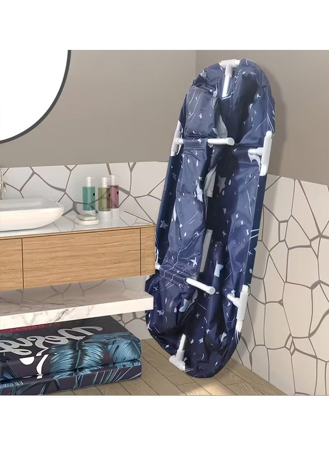 Beauenty large Independent Folding Bathtub, Adult Shower Room Spa Bathtub, Independent Spa Bathtub for Home Bathing And Hot And Cold Baths (120cm) - Image 4